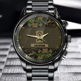 Personalized Swiss Veteran Rank Camo Custom Name Watch Printed VQ24916