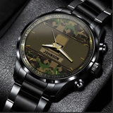 Personalized Swiss Veteran Rank Camo Custom Name Watch Printed VQ24916