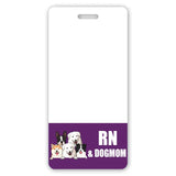 Personalized Dog Mom & Nurse Job Title Dog Lovers Gift Badge Buddy Printed LVA24919