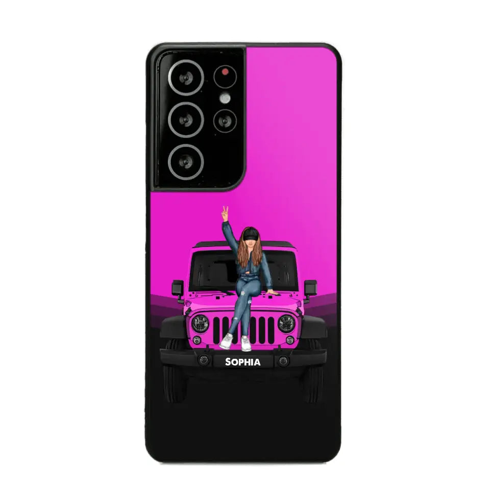 Personalized Jeep Girl Custom Name Phonecase Printed VQ24923