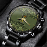 Personalized Canadian Veteran Rank Camo Custom Name Watch Printed VQ24933