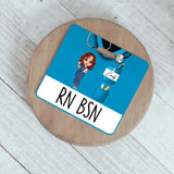 Personalized Nurse Job Title Nurse Name Gift For Nurse Badge Buddy Printed LVA24939