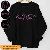 Personalized Dog Ear Line Dog Names Sweatshirt Printed HN24970