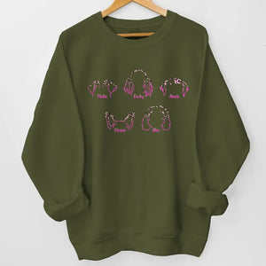 Personalized Dog Ear Line Dog Names Sweatshirt Printed HN24970