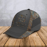 Personalized UK Veteran Retired Custom Time & Logo 3D Cap QTHN24975