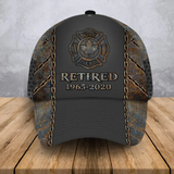 Personalized Retired Canadian Firefighter Custom Time 3D Cap QTKH24980