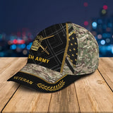 Personalized UK Army Logo UK Veteran Camo 3D Cap Printed AHVQ24995