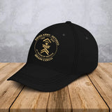 Personalized Retired Swiss Custom Gold Rank & Service Time Black Cap Printed AHVA241005