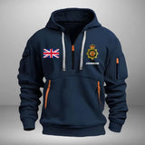 Personalized UK Police Branch Logo Custom Name Quarter Zip Hoodie 2D Printed LVA241023