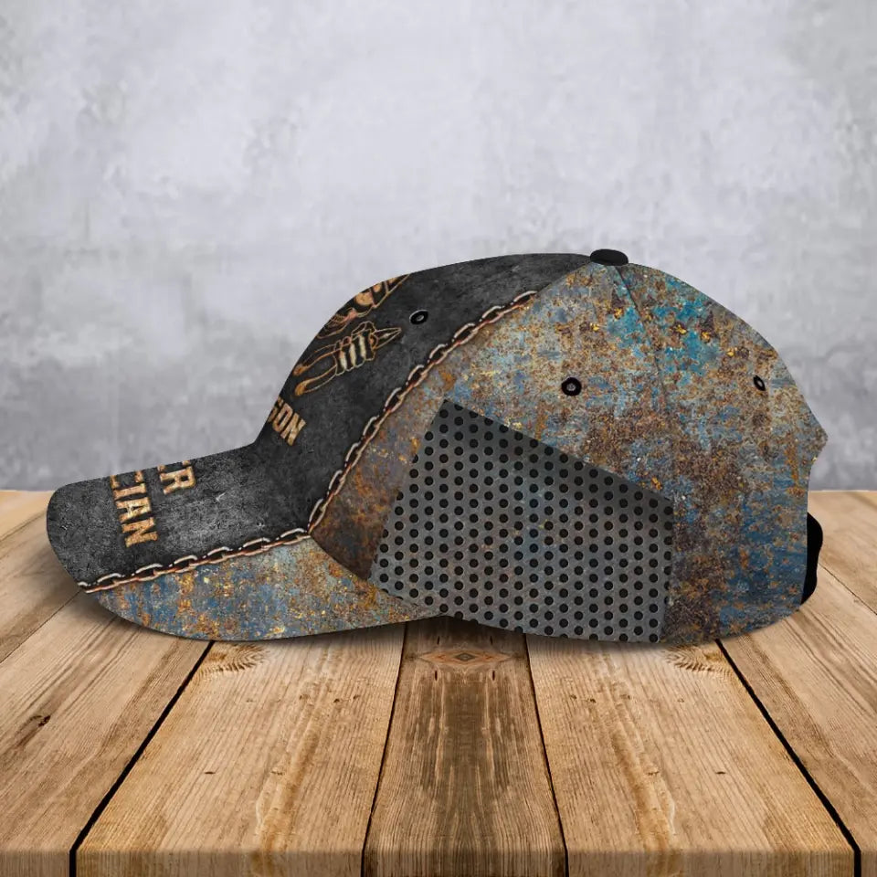 Personalized Master Electrician Custom Name Cap 3D Printed LVA241037