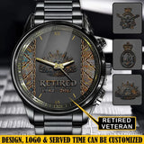 Personalized Retired Australian Army Custom Served Time Watch Printed QTVQ241042