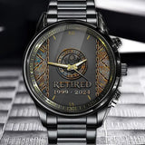 Personalized Retired US Army Custom Served Time Watch Printed QTVQ241042
