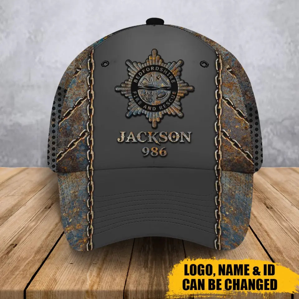 Personalized UK Police Logo Custom Name & ID Cap 3D Printed HN241050