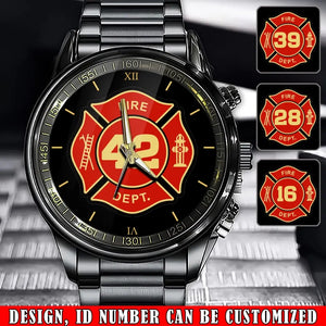 Personalized Firefighter Custom ID Watch Printed VQ241060