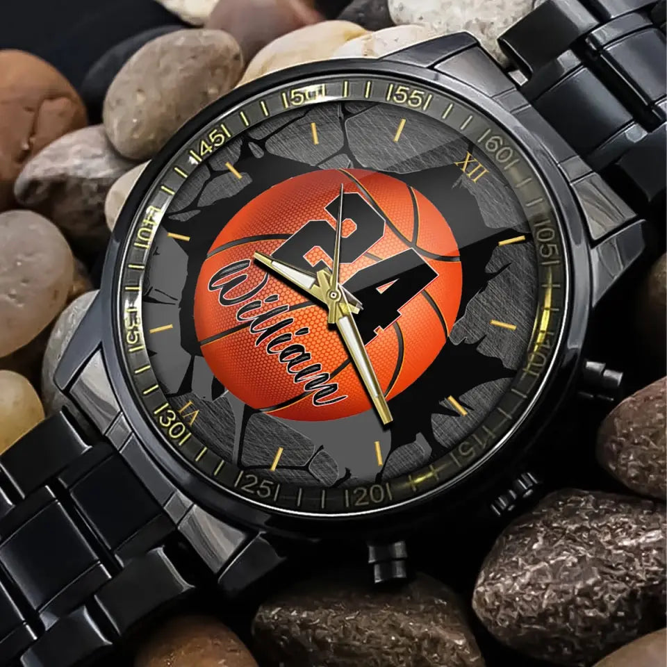 Personalized Basketball Custom Name & ID Watch Printed VQ241064