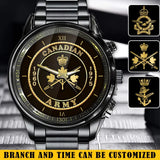 Personalized Canadian Army Logo Custom Service Time Watch Printed AHVA241068