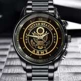 Personalized United States Army Logo Custom Service Time Watch Printed AHVA241068