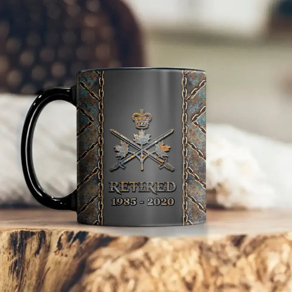 Personalized Retired Canadian Army Logo Custom Time Mug Printed VQ241074