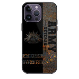 Personalized Australian Army Veteran Australian Army Logo Custom Name & Time Phonecase Printed QTKH241089