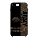 Personalized Australian Army Veteran Australian Army Logo Custom Name & Time Phonecase Printed QTKH241089