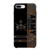 Personalized Canadian Army Veteran Canadian Army Logo Custom Name & Time Phonecase Printed QTKH241089