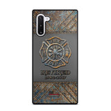 Personalized Retired US Firefighter Custom Service Time Phonecase Printed QTKH241100