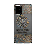 Personalized Retired Canadian Firefighter Custom Service Time Phonecase Printed QTKH241100