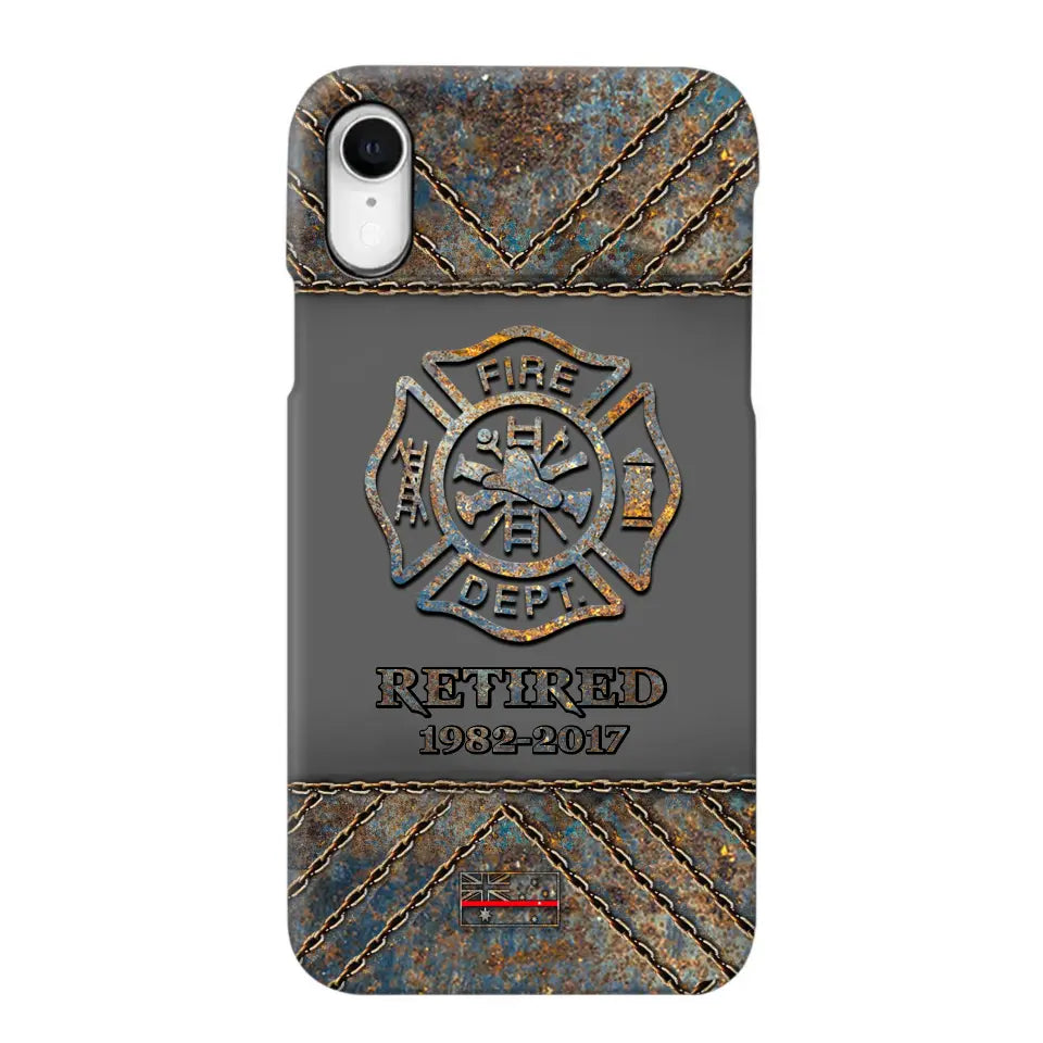 Personalized Australian Firefighter Custom Time Phonecase Printed QTKH241100