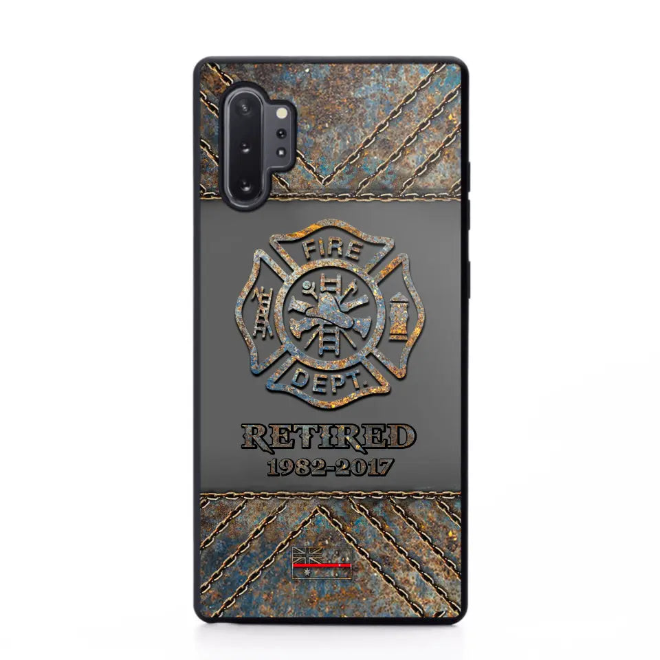 Personalized Australian Firefighter Custom Time Phonecase Printed QTKH241100