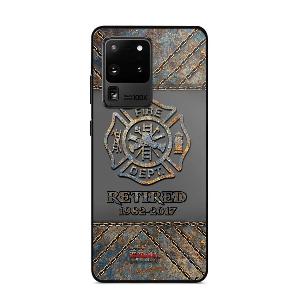 Personalized Australian Firefighter Custom Time Phonecase Printed QTKH241100