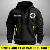 Personalized Austrian Firefighter Custom Name & Department Quarter Zip Hoodie 2D Printed AHHN241156