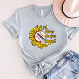 Personalized Sunflower Baseball I'll Always Be Your Biggest Fan T-shirt Printed QTVQ241196