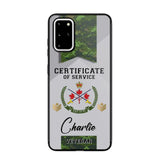 Personalized Canadian Veteran Logo Custom Name & Rank Gold Phonecase Printed AHHN241185