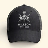 Personalized Canadian Veteran Branch Logo Custom Name & Time Cap 3D Printed VQ241216