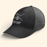 Personalized UK Veteran Branch Logo Custom Name & Time Cap 3D Printed VQ241216