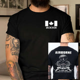 Personalized Canadian Veteran Airborne I Did This For A Living And Your Expect Me To Be Normal T-shirt Printed QTKH241232