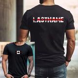 Personalized Canadian Firefighter Flag Custom Name T-shirt Printed HN241280