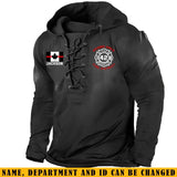 Personalized Canadian Firefighter Custom Local Name And Number Long Sleeves Hoodie 3D Printed KH241284