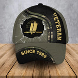 Personalized French Veteran Rank Gold Custom Name & Time Cap 3D Printed AHVA241294