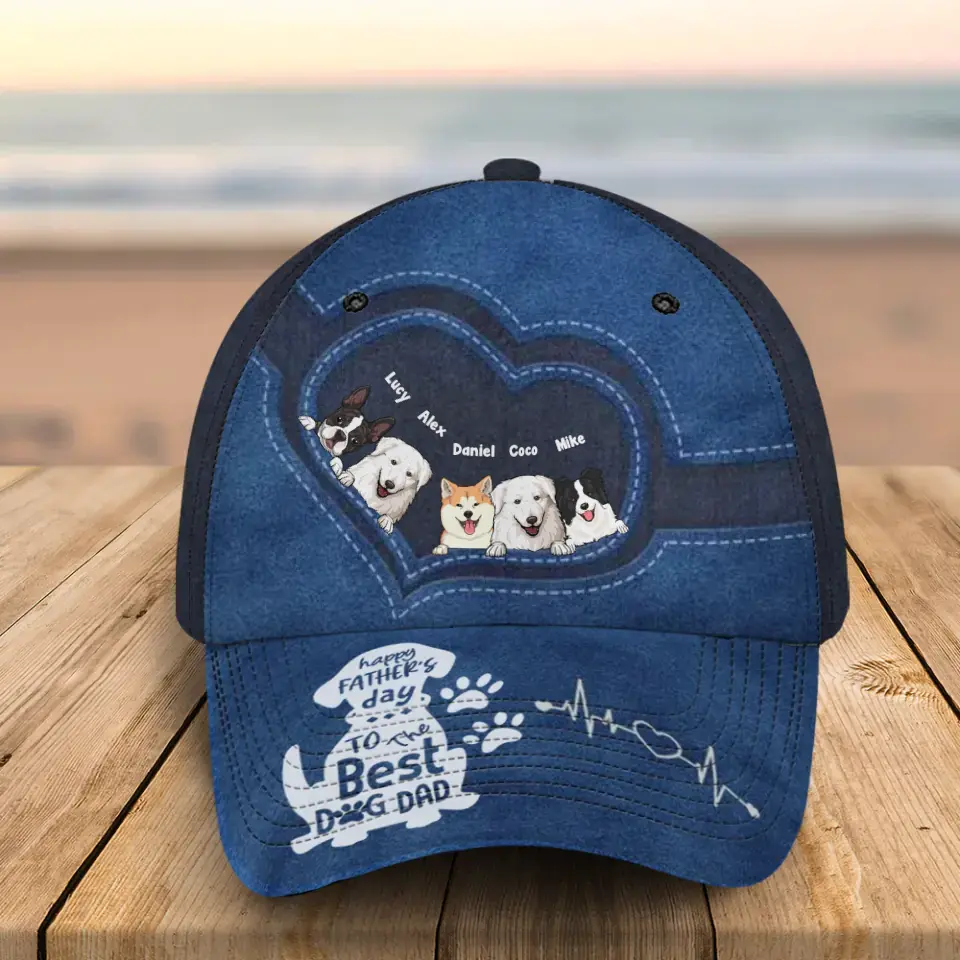 Personalized Happy Father's Day To The Best Dog Dad Dog Lovers Gift Father's Day Gift Cap 3D Printed HN241320