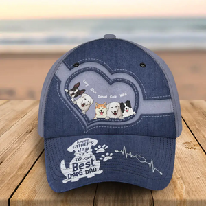 Personalized Happy Father's Day To The Best Dog Dad Dog Lovers Gift Father's Day Gift Cap 3D Printed HN241320