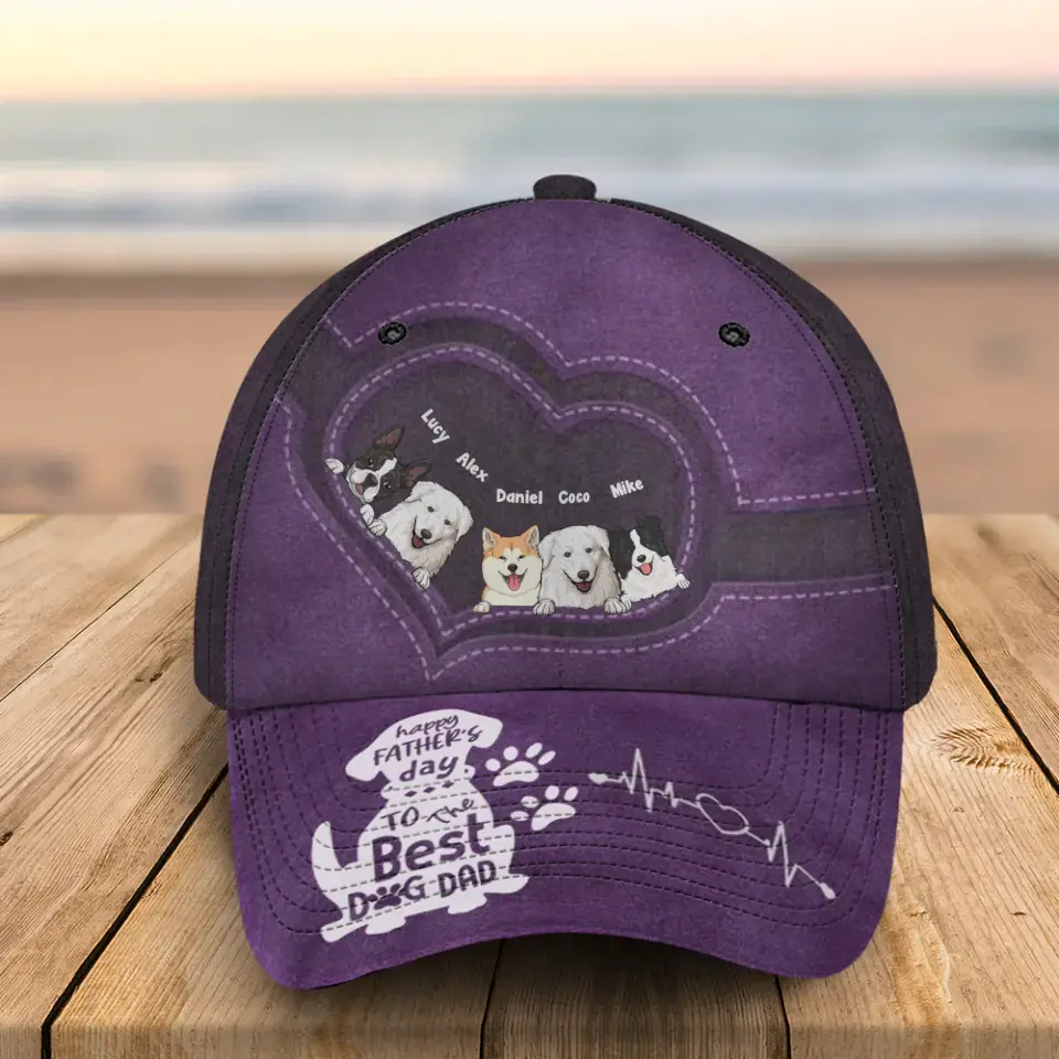 Personalized Happy Father's Day To The Best Dog Dad Dog Lovers Gift Father's Day Gift Cap 3D Printed HN241320