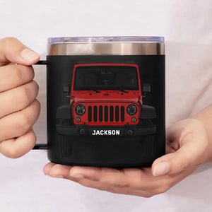 Personalized Jeep Car Custom Name Coffee Cup Printed KVH241322