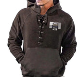 Personalized Jeep Car US Flag Custom Name 
Lace-up Long Sleeves Hoodie 3D Printed HN241316