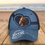 Personalized Upload Your Horse Photo Horse Lovers Gift Cap 3D Printed HN241327