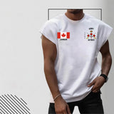 Personalized Retired Canadian Army Canada Flag Custom Name Men Tank Top Printed AHHN241332