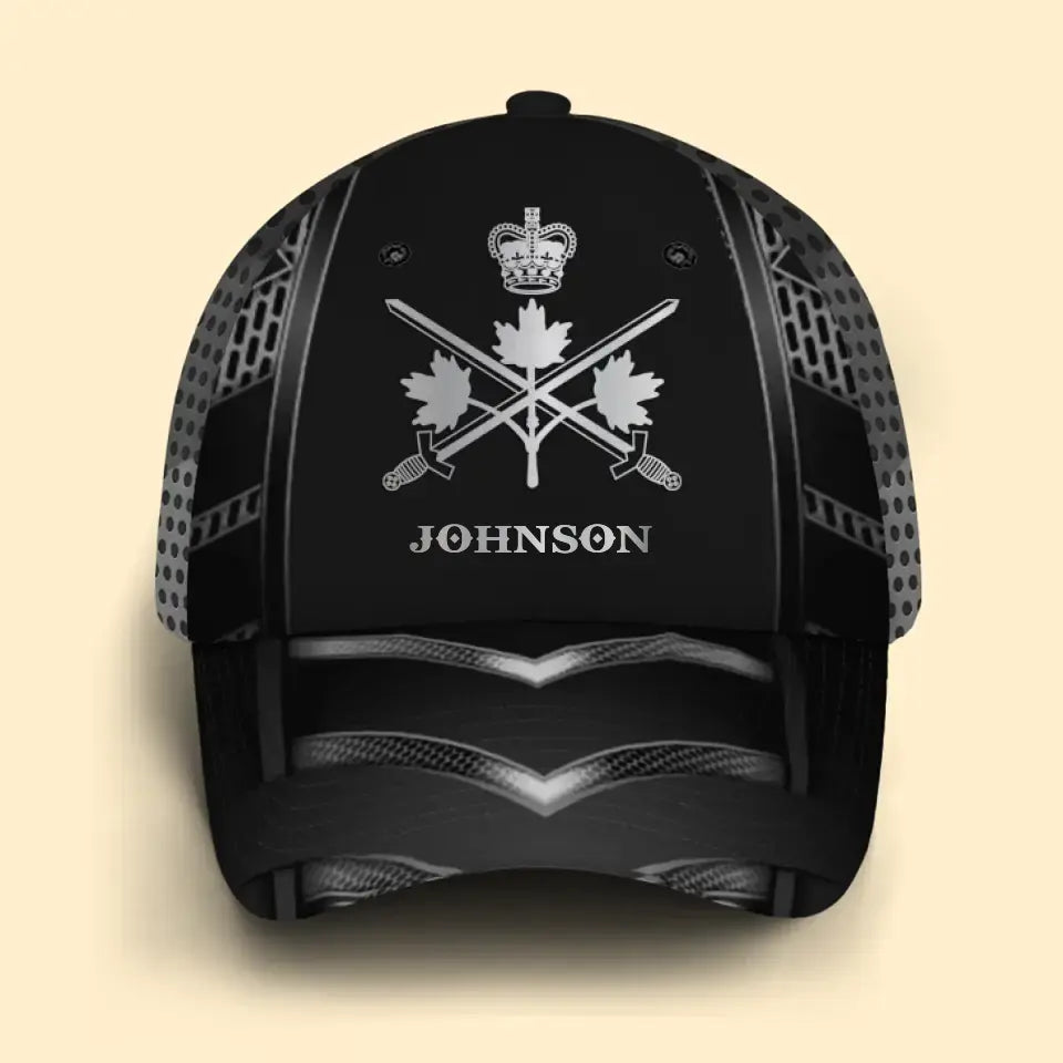 Personalized Canadian Veteran Logo Custom Name Cap 3D Printed AHVQ241394