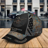 Personalized UK Veteran Logo Custom Name & Time Cap 3D Printed AHHN241307