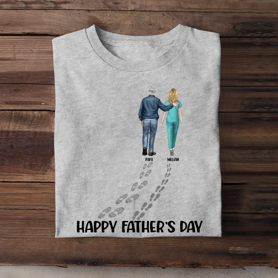 Personalized Happy Father's Day Nurse Dad Gift For Dad T-shirt Printed HN241424