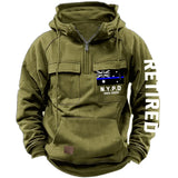 Personalized Retired Australian Police Department Custom Time American Retro Hooded Sweatshirt Printed KVH241440